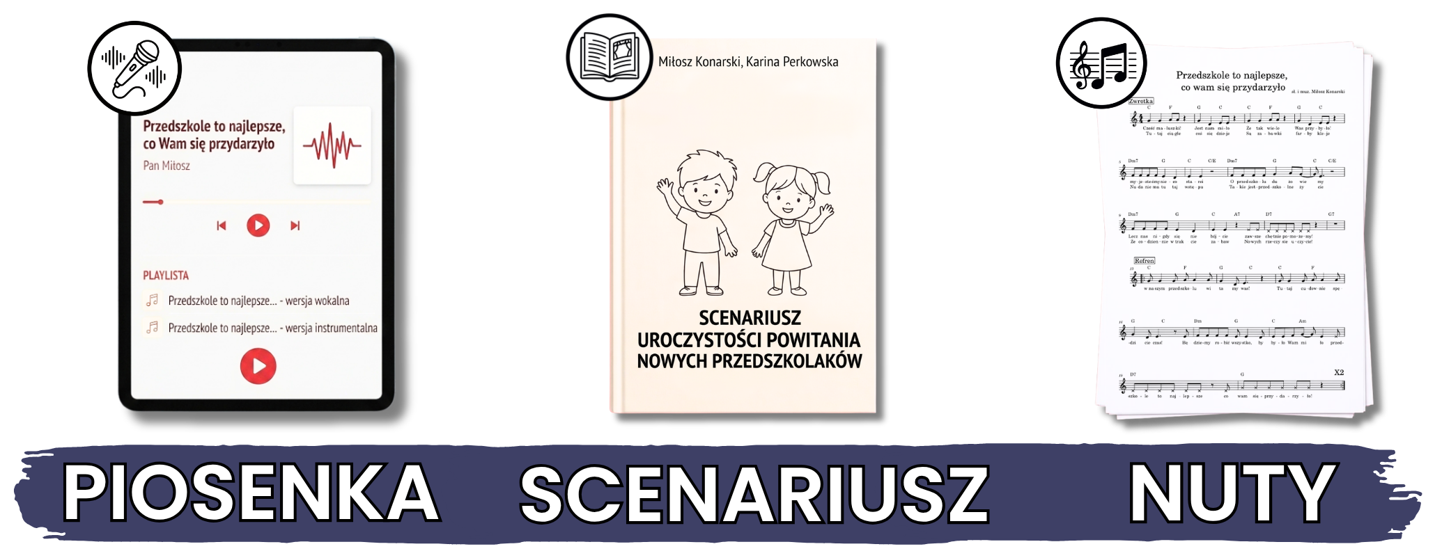 Piosenka, scenariusz i nuty
